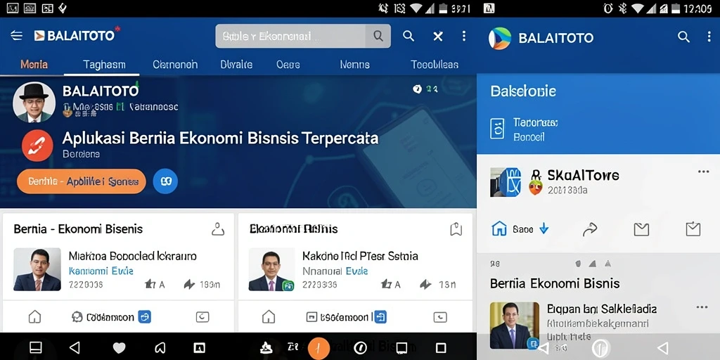 Tampilan antarmuka BALAITOTO yang informatif dan modern.
