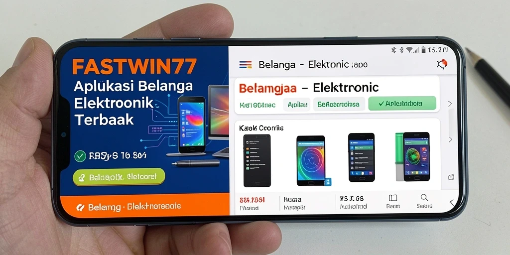 Screenshot utama FASTWIN77 menunjukkan antarmuka belanja elektronik yang menarik.