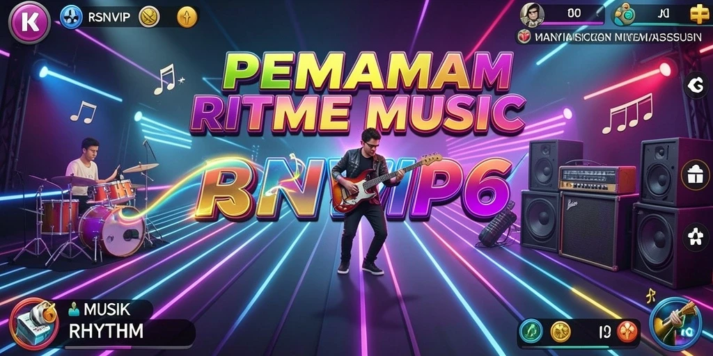 Tampilan antarmuka RSNVIP6 dengan grafis menarik dan elemen permainan yang dinamis.