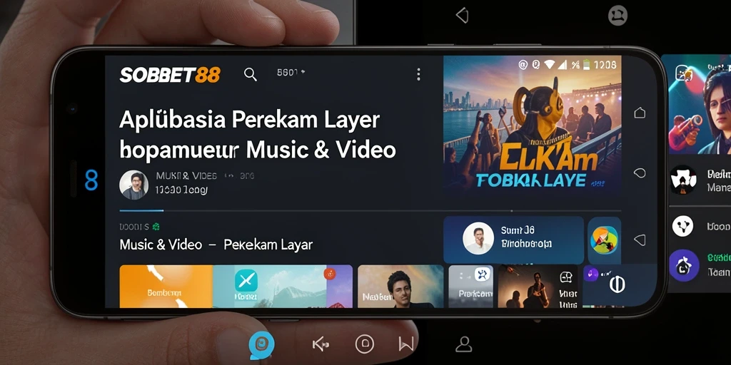 Antarmuka modern dan fungsional dari aplikasi perekam layar SOBET88.